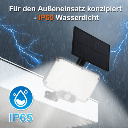 Hengda LED Solar Wandleuchte, Wandfluter mit Bewegungsmelder, Gartenbeleuchtung Solarlampen