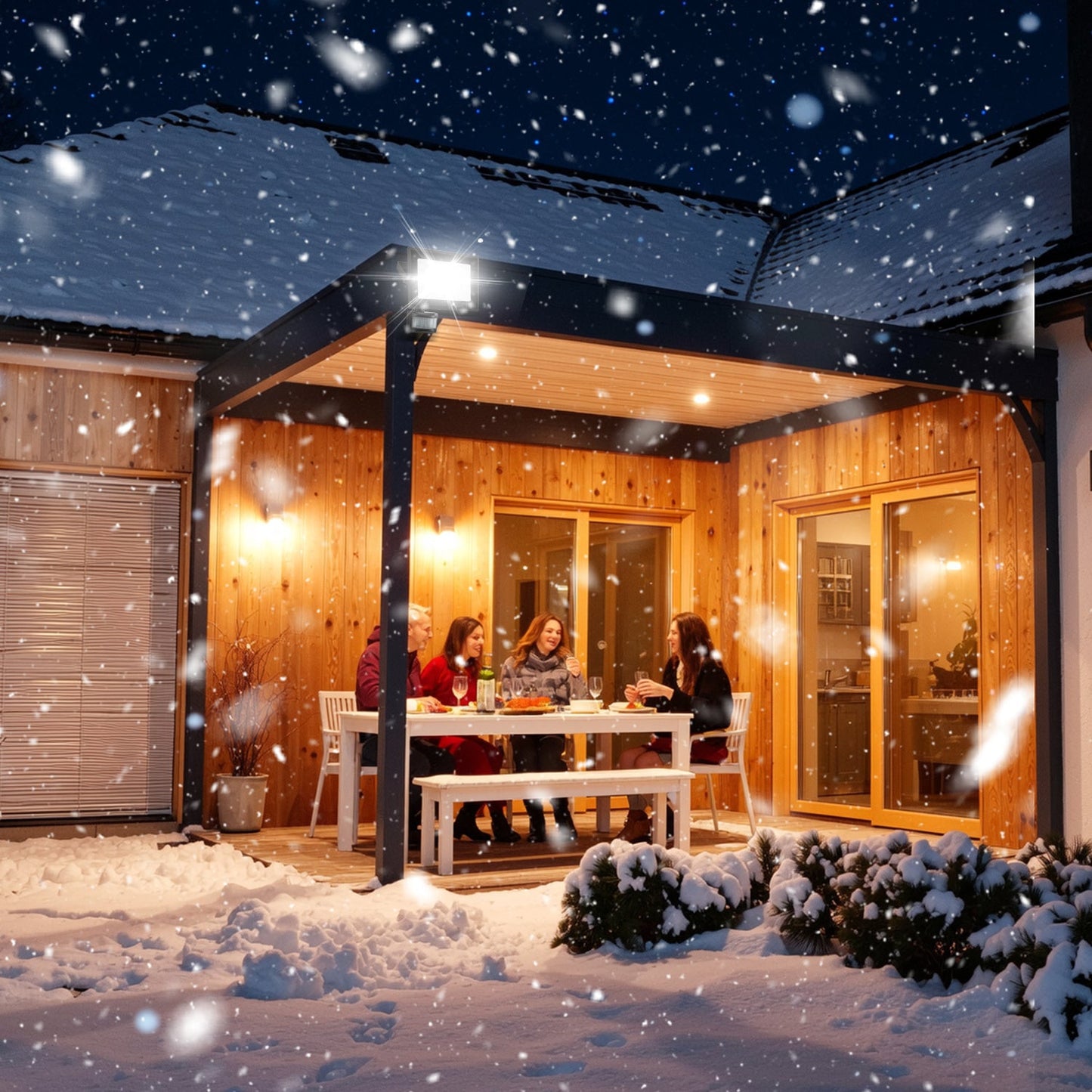 Hengda 10-100W LED Strahler mit Bewegungsmelder, LED Fluter Kaltweiß Wandstrahler Außen IP66, Scheinwerfer,  Gartenlampe, Baustrahler (kein Stecker)