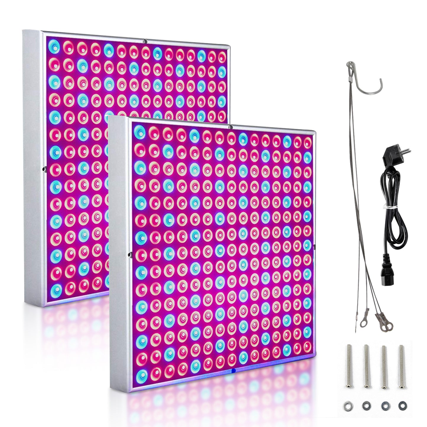 Hengda LED Pflanzenlampe 15W-45W | Vollspektrum Grow Light für Indoor Pflanzen & Gemüse | LED Pflanzenlicht Quadrat | Effizient & Energie-sparend | Zimmerpflanzen, Tomaten, Chili, Orchideen