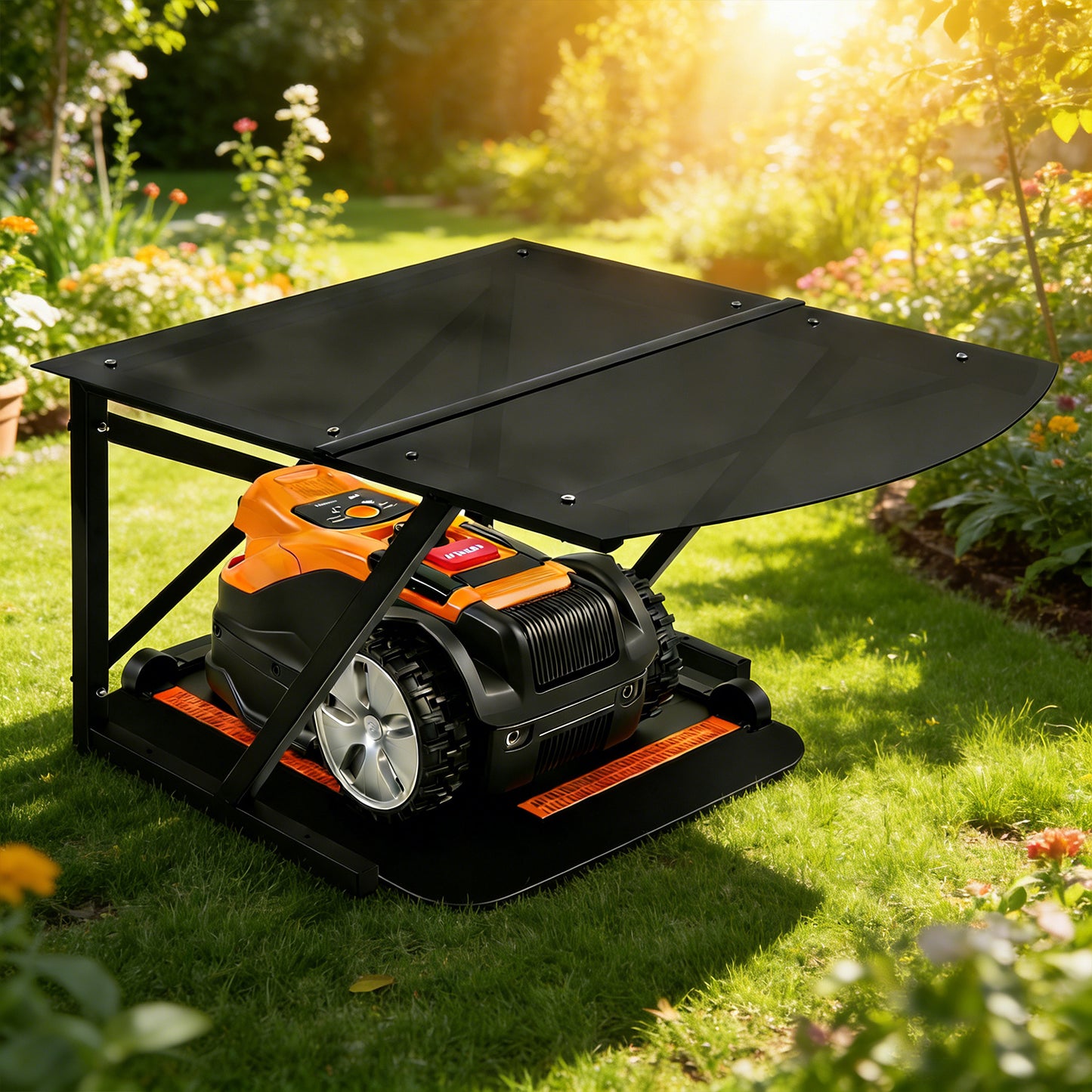 Hengda Mähroboter Garage 77x67x40cm, Garage für Mähroboter