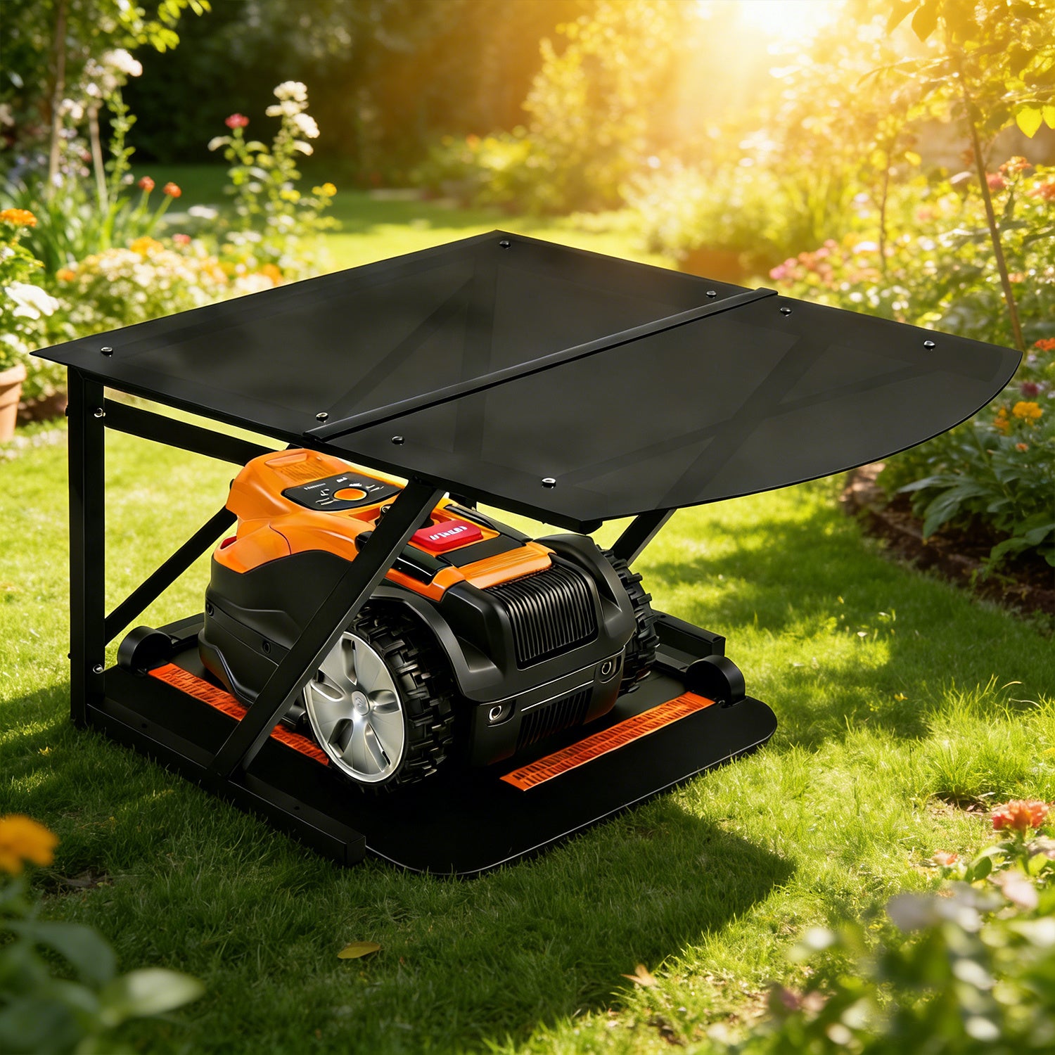 Hengda Mähroboter Garage 77x67x40cm, Garage für Mähroboter
