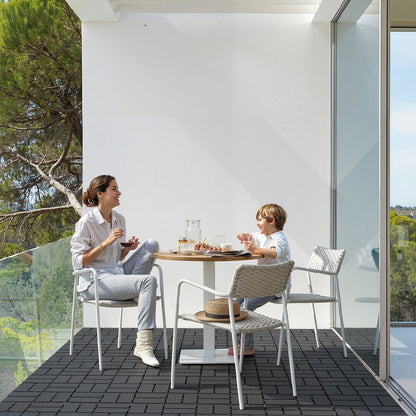 Hengda 30x30cm Bodenfliesen Set, PP Terrassenfliesen, mit Drainage-Klicksystem