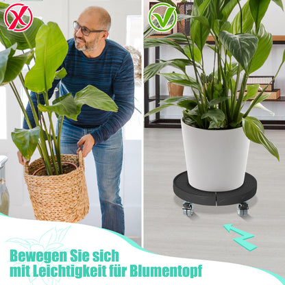 Hengda Pflanzenroller Rund, Blumenroller Einstellbar Ø38-54cm