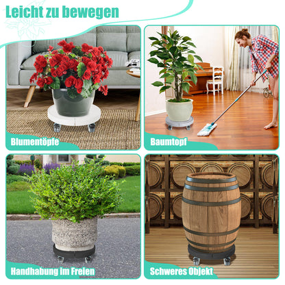 Hengda Pflanzenroller Rund, Blumenroller Einstellbar Ø38-54cm