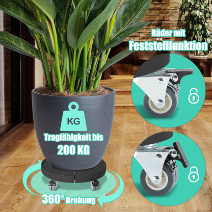 Hengda Pflanzenroller Rund, Blumenroller Einstellbar Ø38-54cm