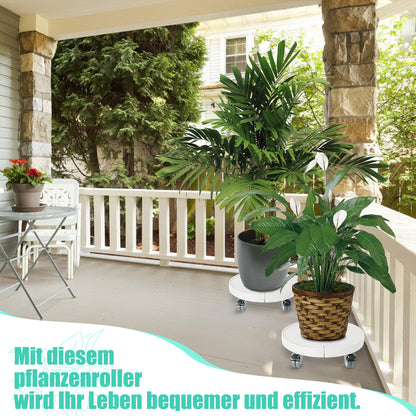 Hengda Pflanzenroller Rund, Blumenroller Einstellbar Ø38-54cm