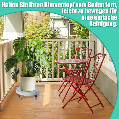 Hengda Pflanzenroller Rund, Blumenroller Einstellbar Ø38-54cm