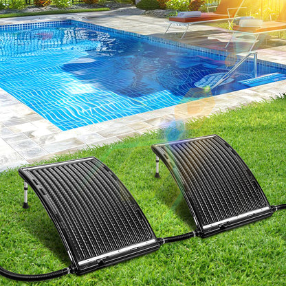 Hengda Poolheizung Solar, 113x69x35cm Solarheizung Pool Höhenverstellbar, Sonnenkollektor bis 10000 L/H
