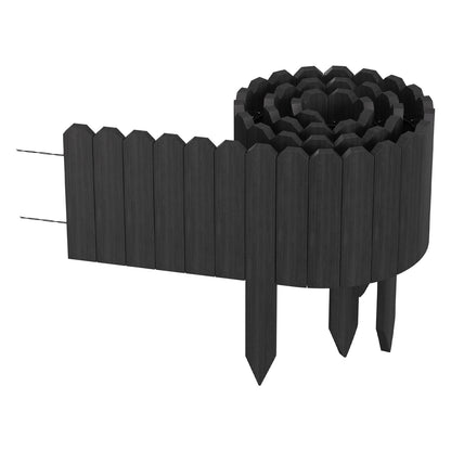 Hengda Flexible Rasenkante aus Holz für Garten, Rollborder Beetumrandung