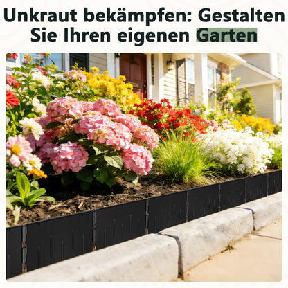 Hengda Rasenkante Kunststoff, Gartenbegrenzungsband, PP-Rasenkante