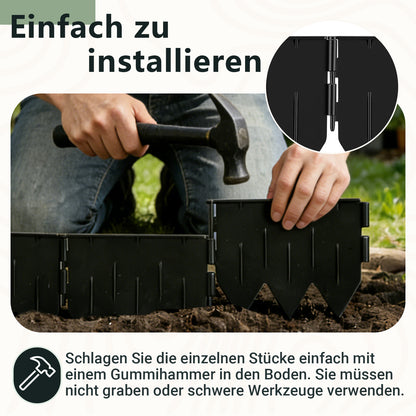 Hengda Rasenkante Kunststoff, Gartenbegrenzungsband, PP-Rasenkante
