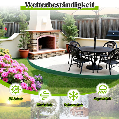 Hengda Rasenkante Kunststoff, Pflasterkante mit Erdanker, Mähkante für Rasen, Beet