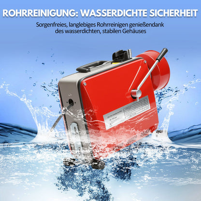 Hengda Rohrreinigungsmaschine 500W, Elektrische Abflussreiniger mit 6 Köpfen,  Rohrreinigungsgerät, Elektrische Köpfe Für 20–120 mm Rohre