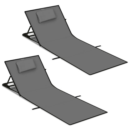 Hengda Strandmatte faltbar, 158 cm Strandliege Gepolstert