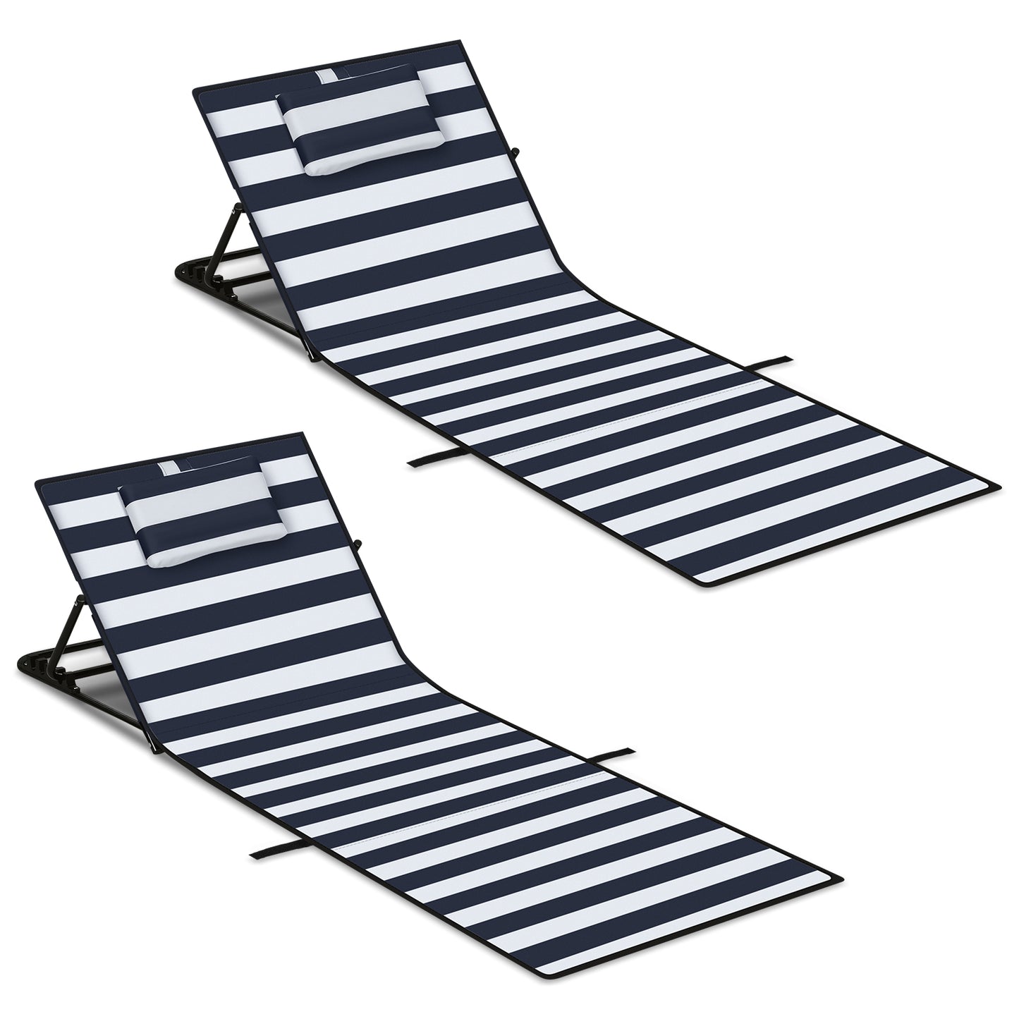 Hengda Strandmatte faltbar, 158 cm Strandliege Gepolstert