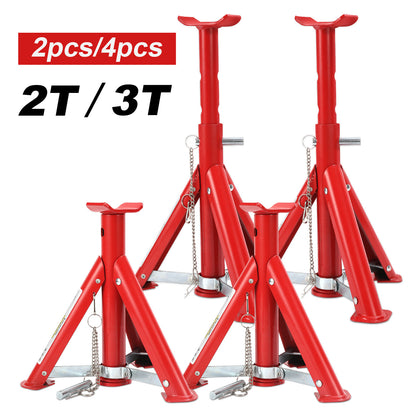 Hengda 2T 3T Unterstellböcke, Klappbar Stützböcke höhenverstellbar 290-405 mm