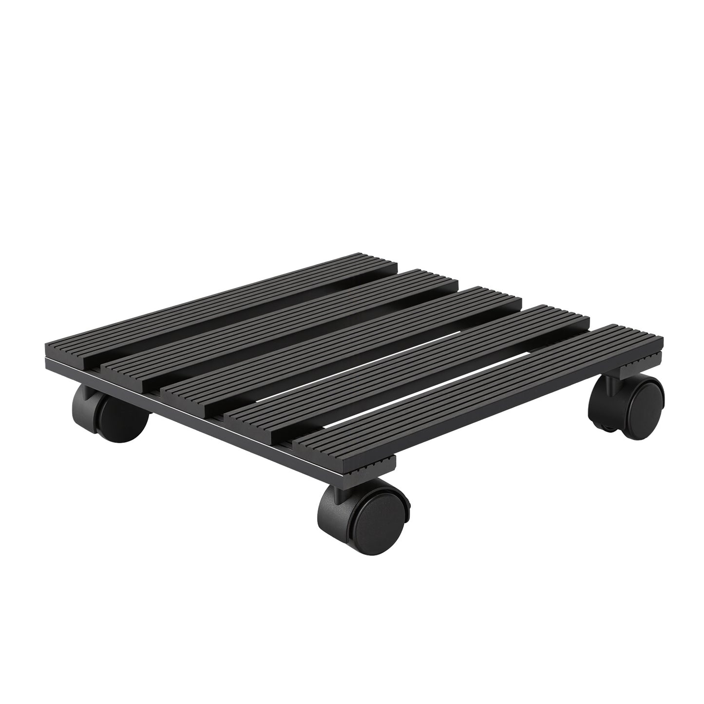 Hengda WPC Pflanzenroller, Eckig Rollbretter für Pflanzen, Rolluntersetzer