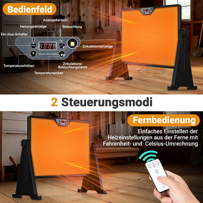 Hengda Wärmeplatte Küken 300W, 30-75°C Hühnerstall Heizung, Doppelseitige Höhenverstellbar