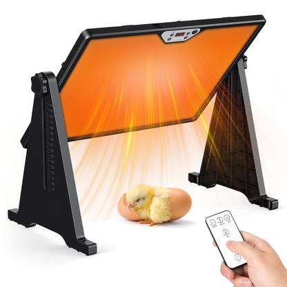 Hengda Wärmeplatte Küken 300W, 30-75°C Hühnerstall Heizung, Doppelseitige Höhenverstellbar