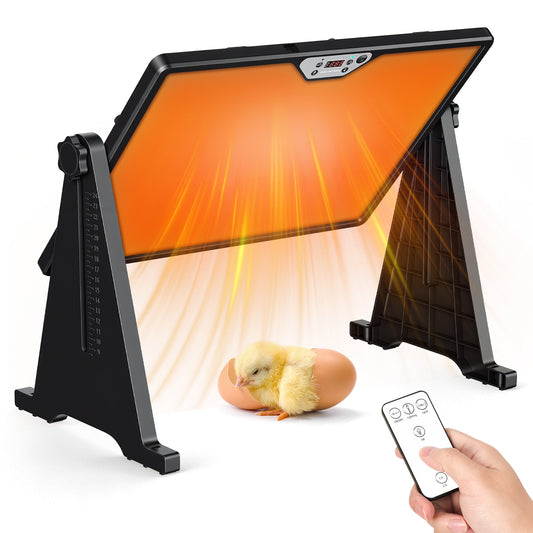 Hengda Wärmeplatte Küken 300W, 30-75°C Hühnerstall Heizung, Doppelseitige Höhenverstellbar