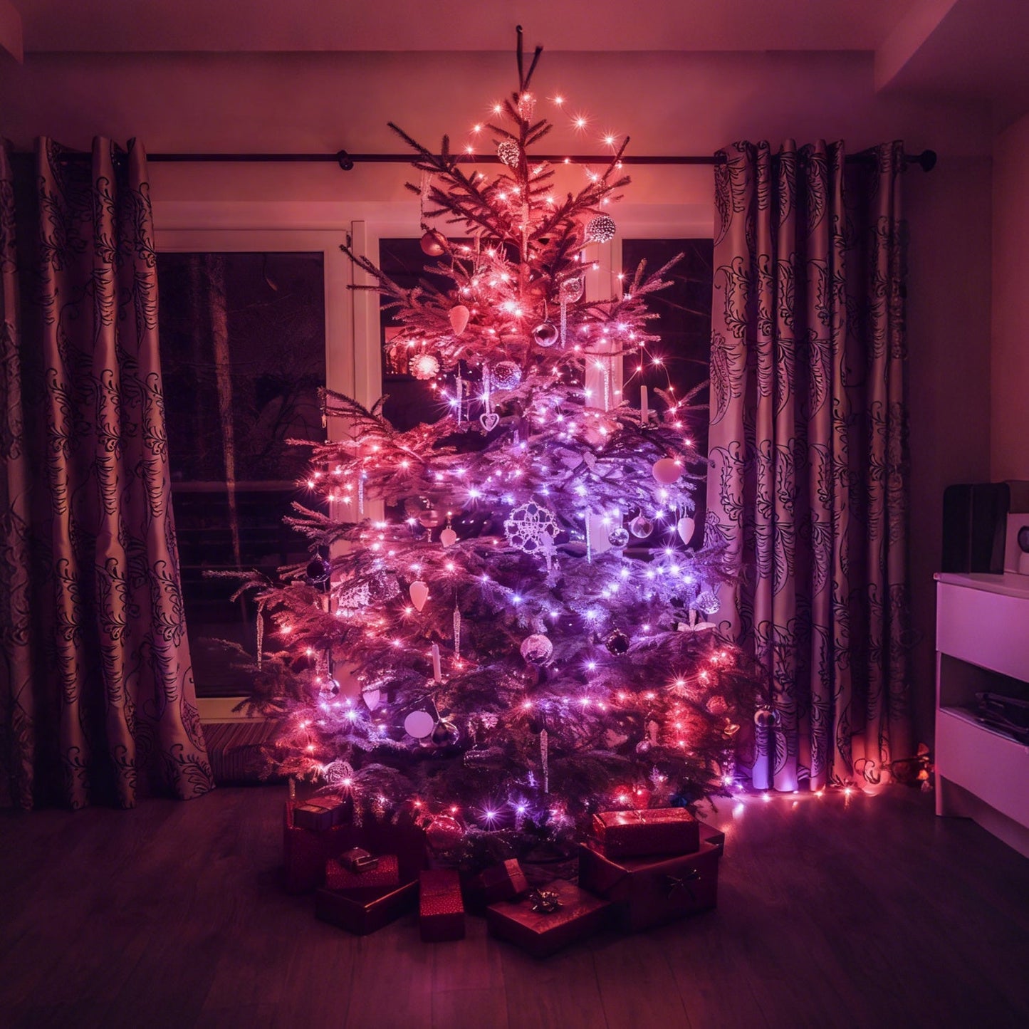 Hengda RGBIC LED Lichterkette Außen IP65 | Farbwechsel Weihnachtslichterkette Dimmbar | LED Lichterkette für Garten, Balkon, Party & Innenbereich