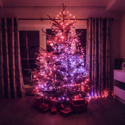 Hengda RGBIC LED Lichterkette Außen IP65 | Farbwechsel Weihnachtslichterkette Dimmbar | LED Lichterkette für Garten, Balkon, Party & Innenbereich
