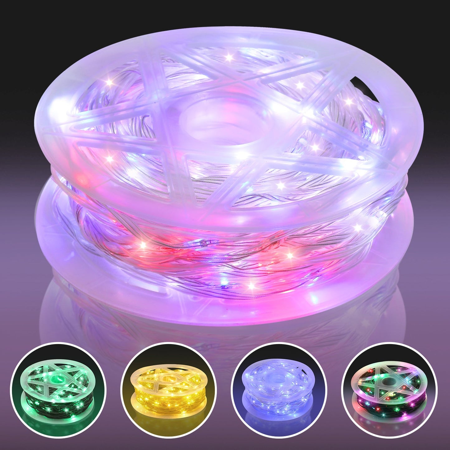Hengda RGBIC LED Lichterkette Außen IP65 | Farbwechsel Weihnachtslichterkette Dimmbar | LED Lichterkette für Garten, Balkon, Party & Innenbereich