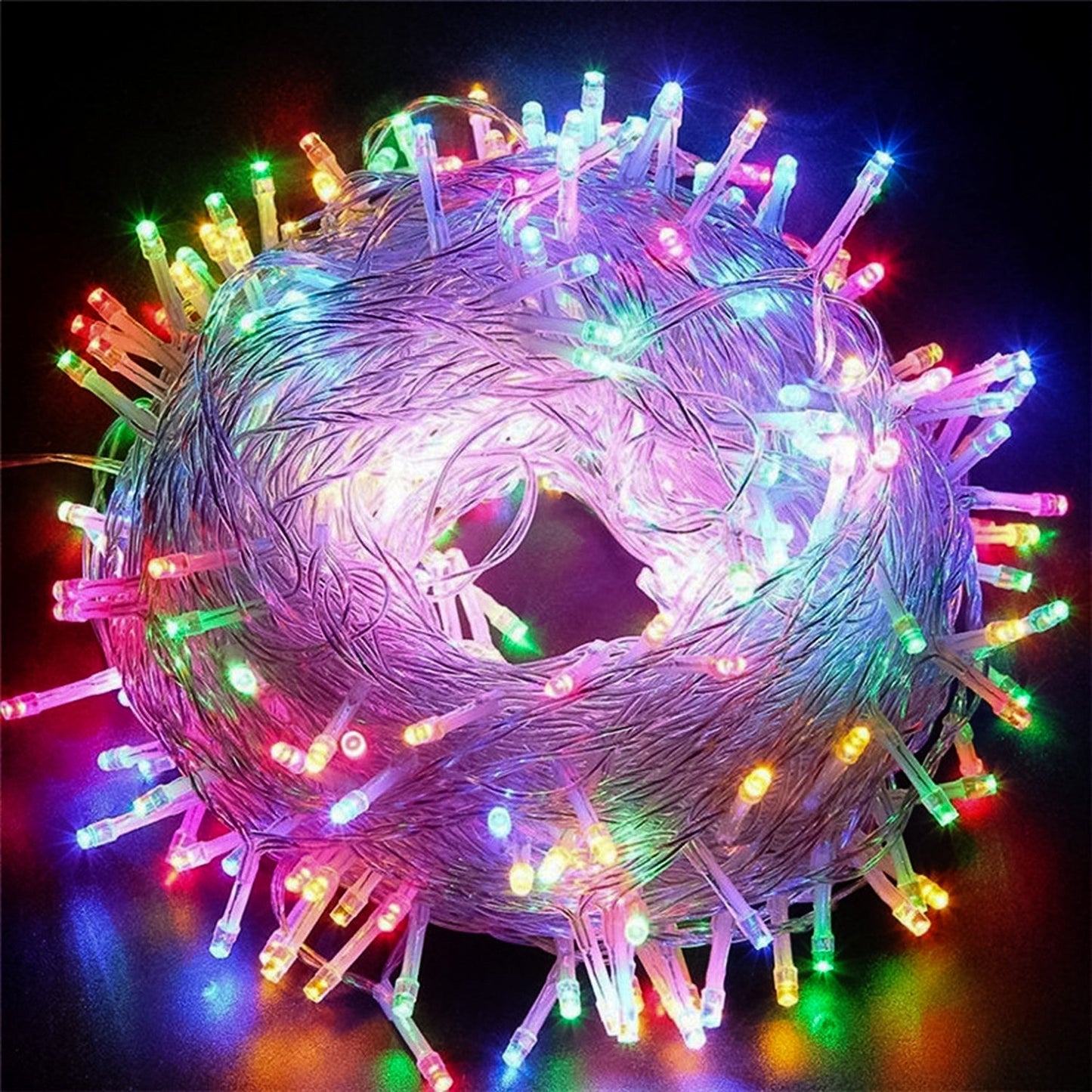Hengda LED Lichterkette Warmweiß Kaltweiß Bunt Wasserdichte IP44 8 Modi Lichterkette für Party, Garten, Weihnachten