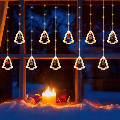 Hengda LED Weihnachtsbeleuchtung Lichtervorhang 3M