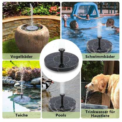 Hengda SolarPumpe solar springbrunnen Fontäne Teichpumpe Teich Wasserspiel 16cm kleiner