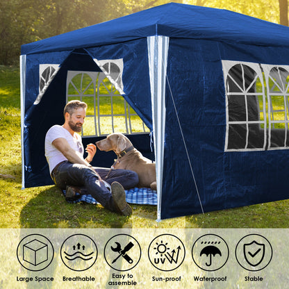 Hengda Gartenpavillon Partyzelt Pavillon Gartenzelt Hochzeit Festzelt 3x3-3x9m