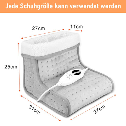 Hengda Fußwärmer Fußheizung Heizschuh 220-240V Fusswärmegerät elektrisch VDE-Netzkabel