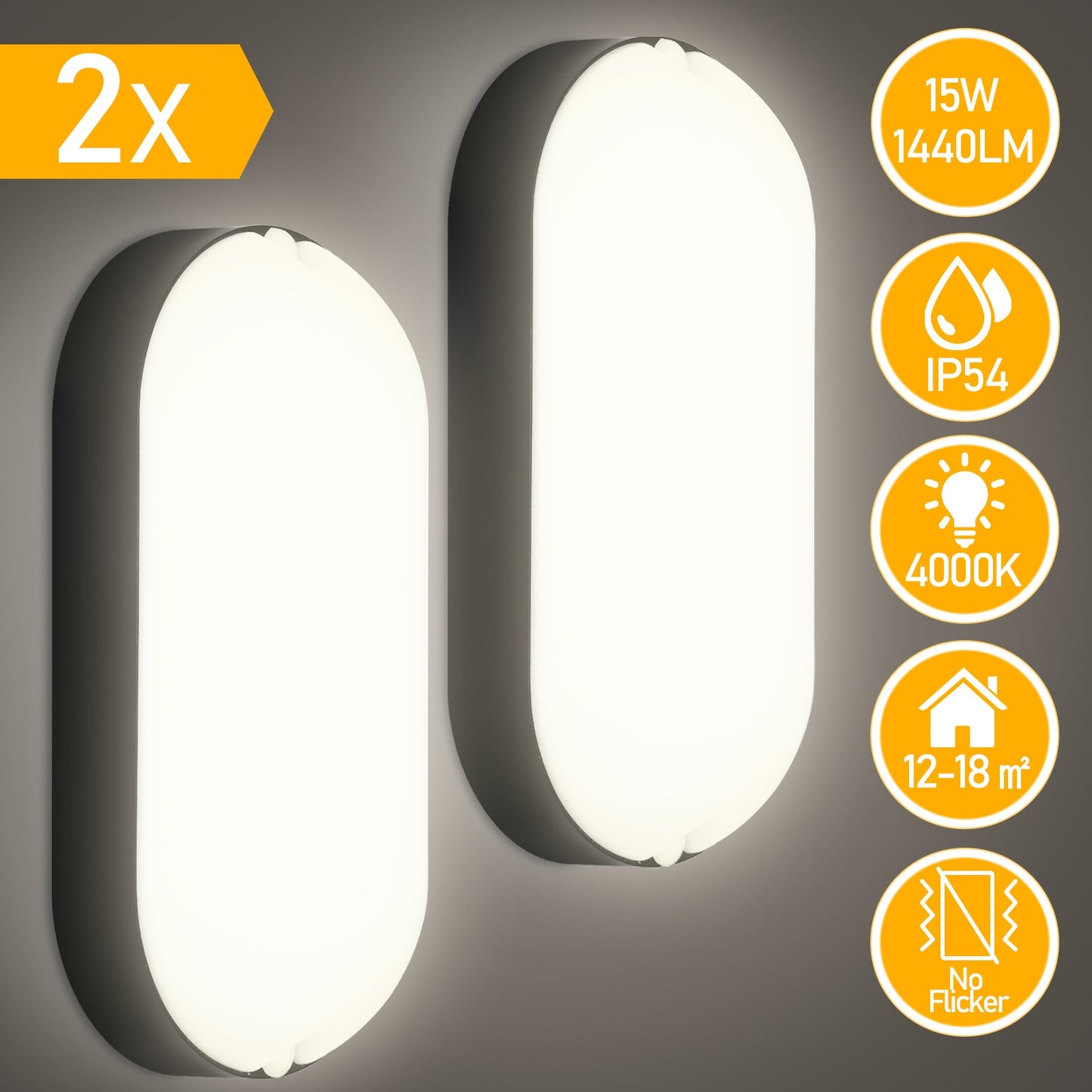  15W LED Außenleuchte Wandleuchte