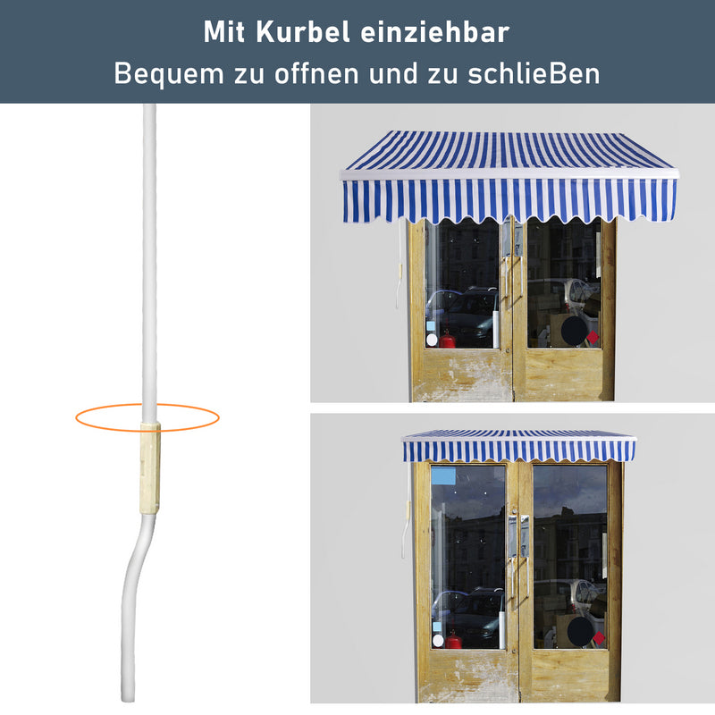Hengda Sonnenmarkise Balkonmarkise Sonnenschutz Gelenkarmmarkise Windbeständig Balkone