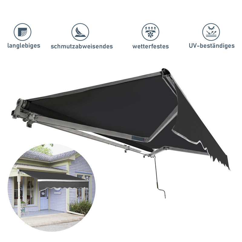 Hengda Sonnenmarkise Balkonmarkise Sonnenschutz Gelenkarmmarkise Windbeständig Balkone