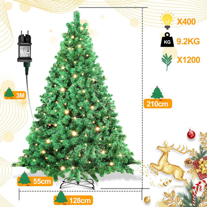 Hengda Weihnachtsbaum Künstlicher mit Beleuchtung