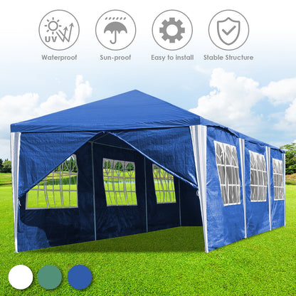 Hengda Gartenpavillon Partyzelt Pavillon Gartenzelt Hochzeit Festzelt 3x3-3x9m