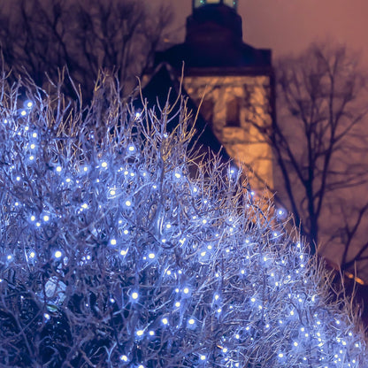 Hengda LED Lichternetz Lichtervorhang Lichterkette Außenlichterkette Strip 8 Modi