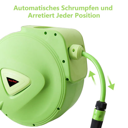 Hengda Schlauchaufroller Automatik Trommel Wasserschlauch Druckluftschlauch 10/20/30m Druckluftschlauch Aufroller Schlauchtrommel Wasser