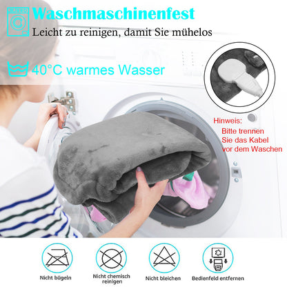 Hengda tragbare Heizdecke Wärmedecke Decke Heizkissen Rückenheizkissen Therapie