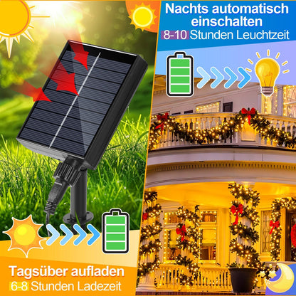 Hengda Solar Lichterkette mit Fernbedienung 30m-100m