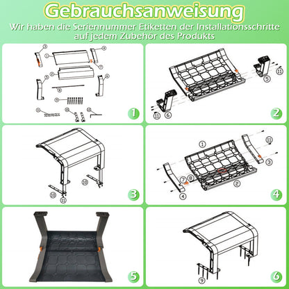 Hengda Mähroboter Garage Klappbare, Garage für Mähroboter, 72x56x36cm Rasenroboter Garage, mit Metallfüßen