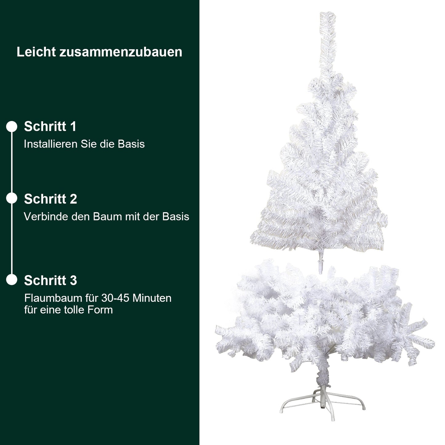 Hengda Weihnachtsbaum 120-210cm Baum Christbaum PVC Tannenbaum Tanne Baum künstlicher