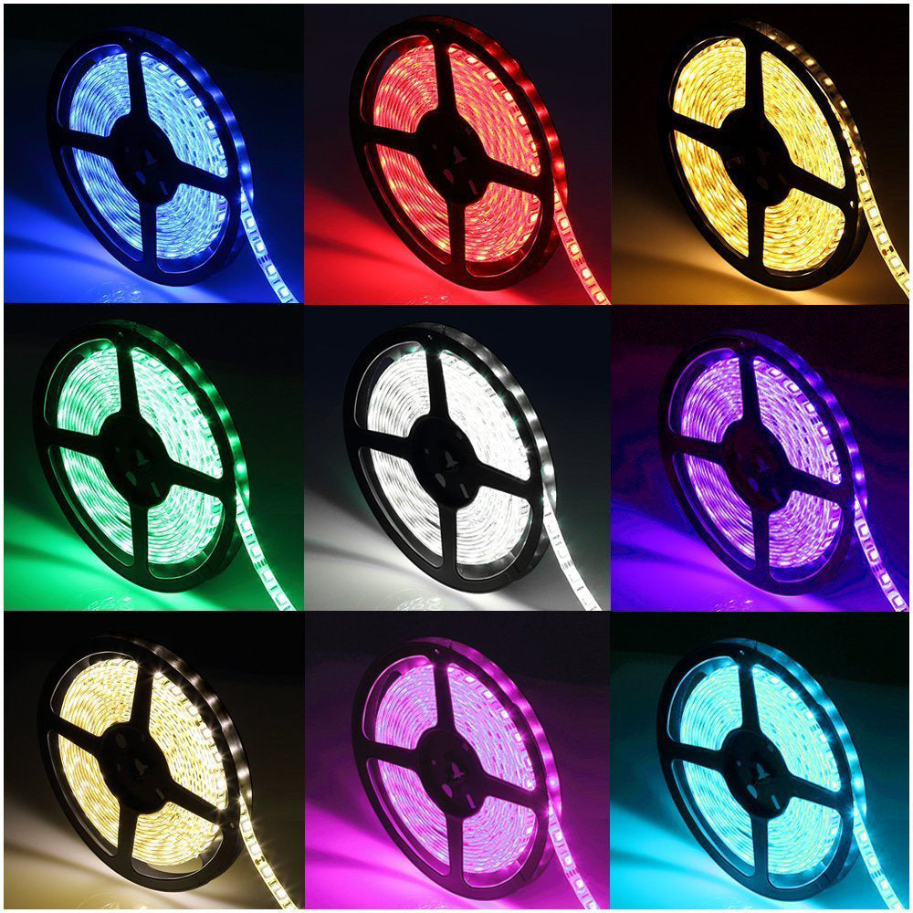 Hengda Led Strip mit 24 Tasten Fernbedienung, RGB 5050 SMD LED Streifen Selbstklebend 12V, led beleuchtung [Energieklasse F]