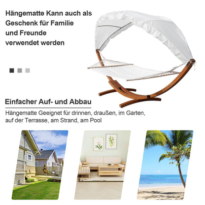 Hängematte mit Gestell & Dach