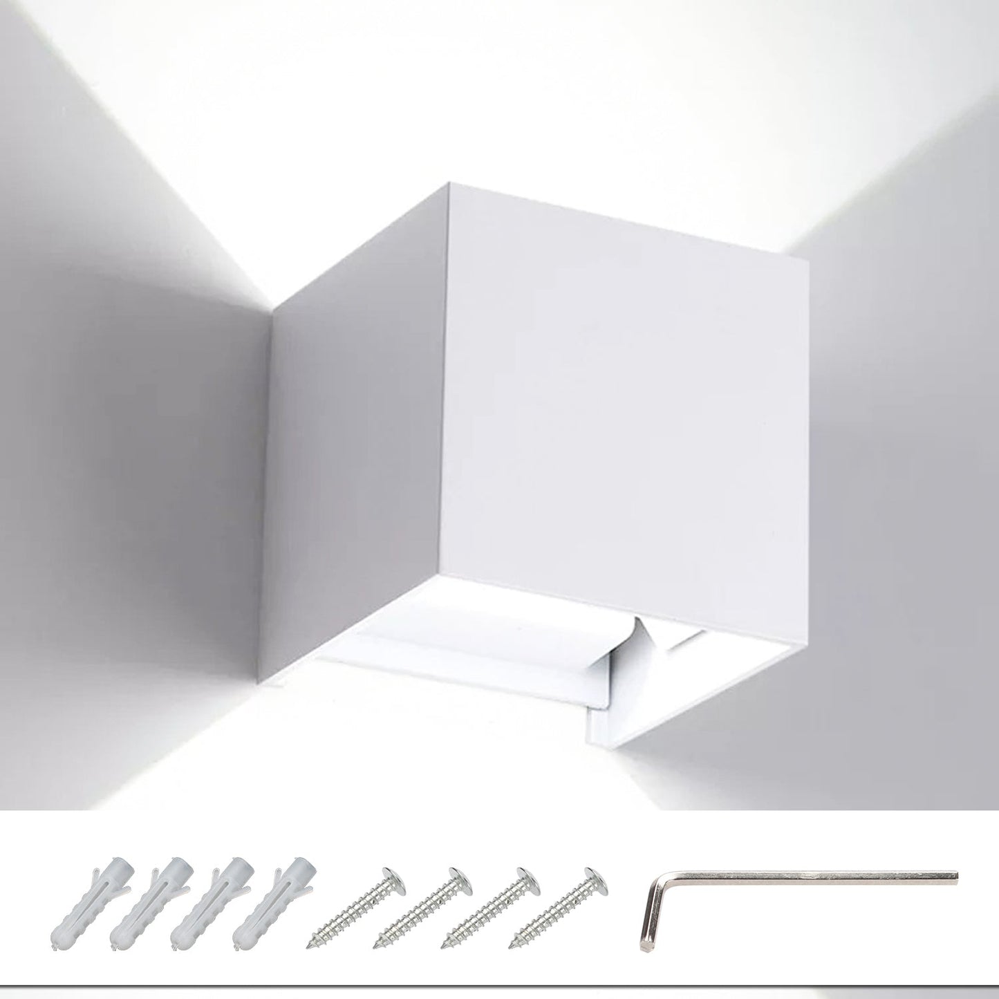 Hengda LED Wandlampe Effektleuchte IP65 Außen Up down Light Deko Wandleuchte 7W/12W