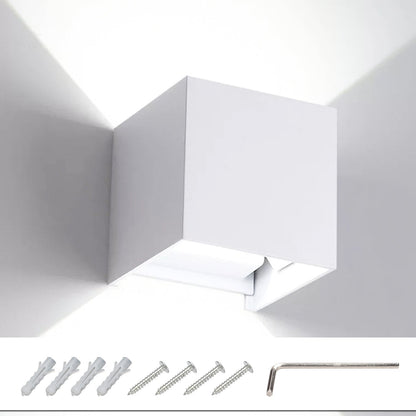 Hengda LED Wandlampe Effektleuchte IP65 Außen Up down Light Deko Wandleuchte 7W/12W