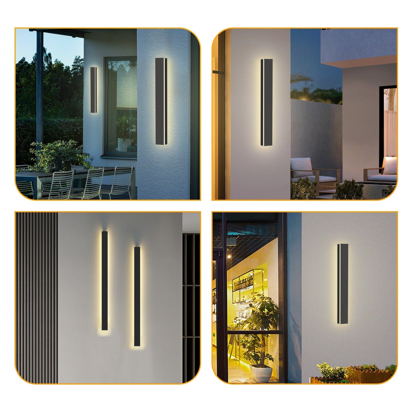 Hengda Wandlampe LED Wandleuchte Modern Wandleuchten Innen Außen Wasserdicht Ip65 Aluminium Acryl