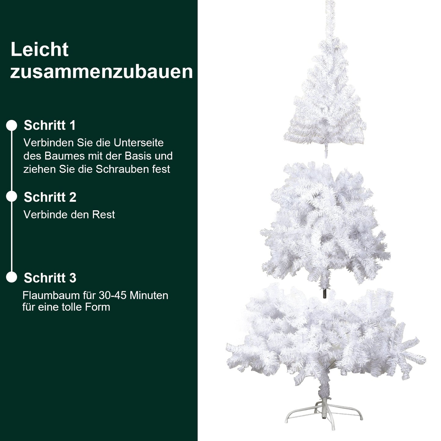 Hengda Weihnachtsbaum 120-210cm Baum Christbaum PVC Tannenbaum Tanne Baum künstlicher