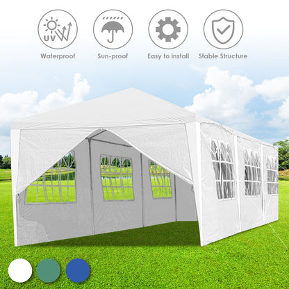 Hengda Gartenpavillon Partyzelt Pavillon Gartenzelt Hochzeit Festzelt 3x3-3x9m